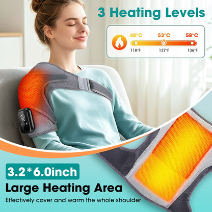 Heating hot compress shoulder/Knee warming vibration massage therapy device