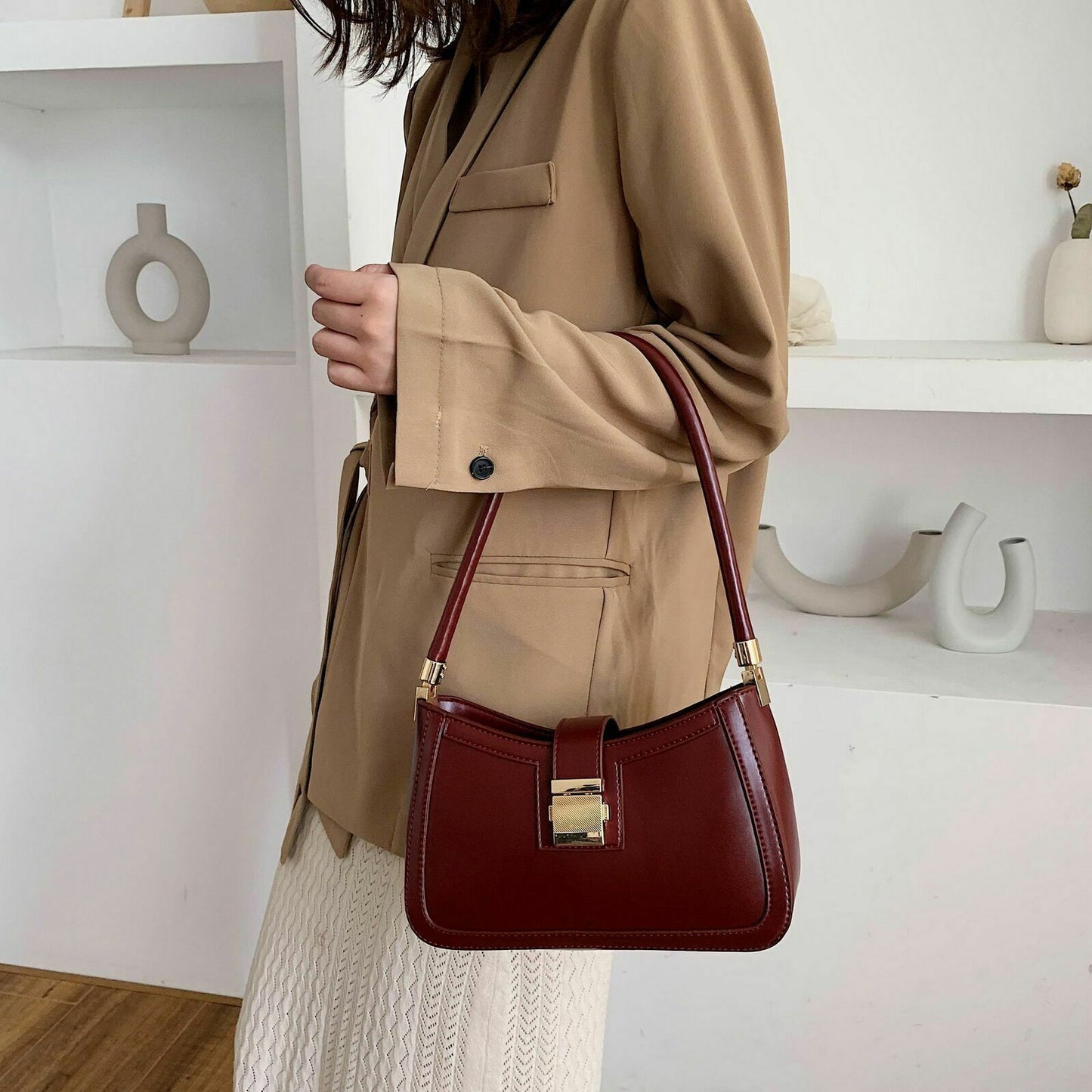 PU Leather Shoulder Bags For Women Handbags Small Travel Hand Bag Lady Bags