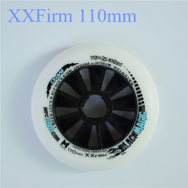 110/100/90mm Inline Speed Skates Wheel Indoor Track Outdoor Racing Black Magic
