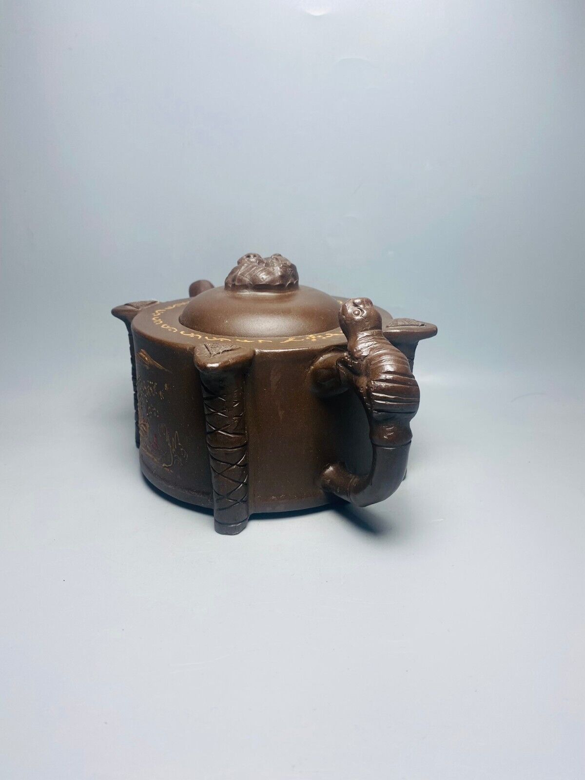 Chinese Yixing Zisha Clay Handmade Exquisite Teapot （螭龙 底款：陈鸣远 ）