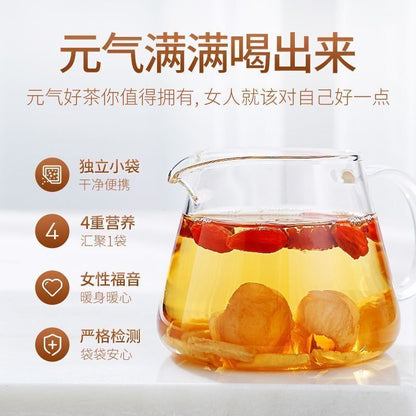 Red dates, cinnamon berries, wolfberries and ginger tea health flower tea