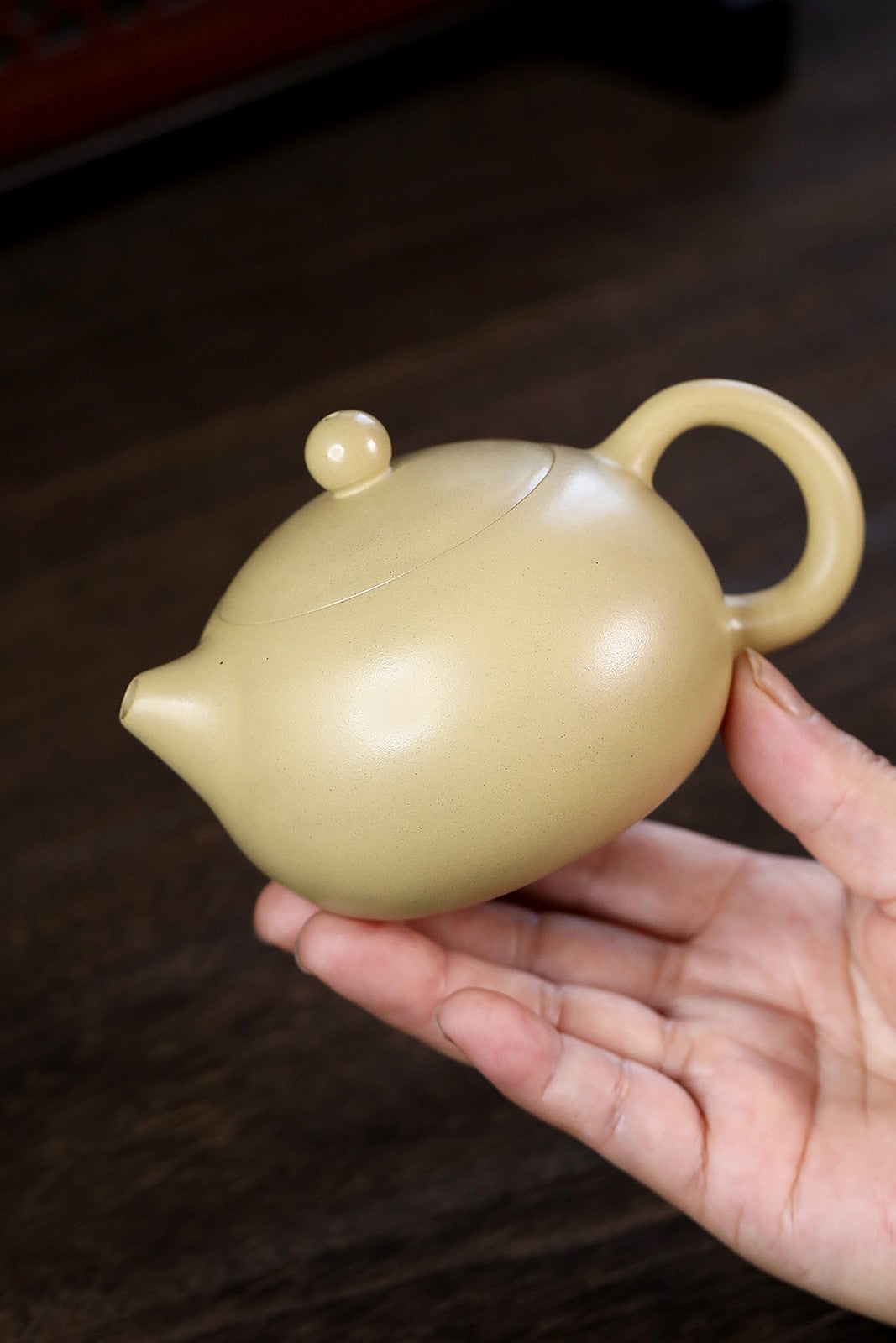 240cc Yixing Zisha Green Clay Original Benshan Lvni Handmade Xishi Puer Teapot