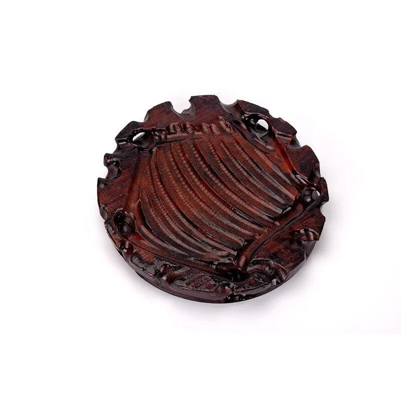 Chinese Style 10-16cm Wood Carving Round Base for Vase Teapot Statue Flowerpot