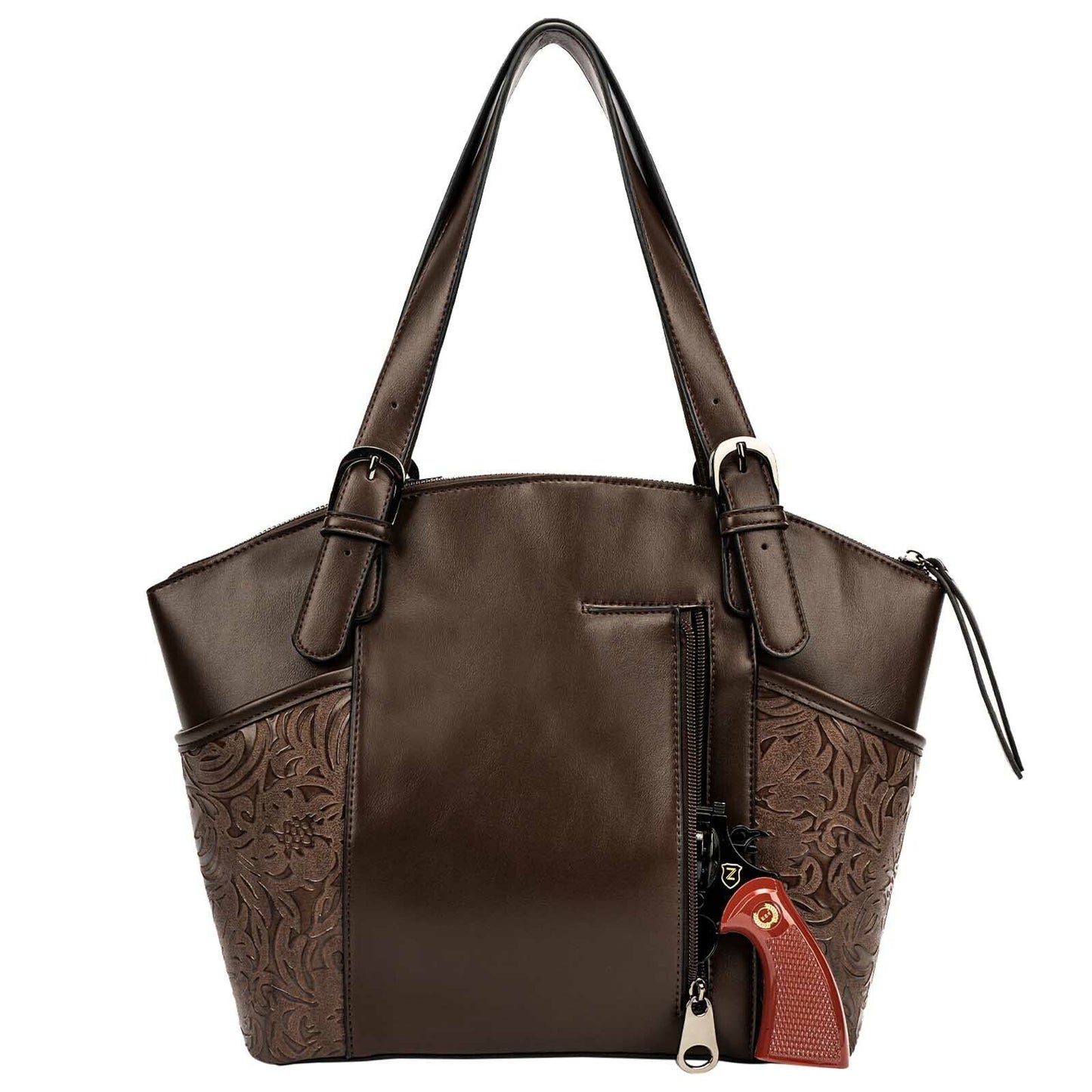 Celela Women Concealed Carry Hand Bag Studs Tote Purse Top-handle shoulder Bags