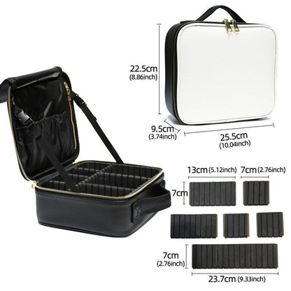 Pattern Cosmetic Bag Partition Multi Functional Traveling Storage Makeup Cases