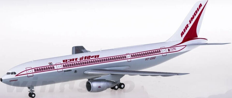 1:200 Hogan AIR INDIA AIRBUS A300 Passenger Airplane ABS Plastic Aircraft Model