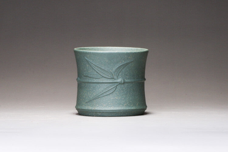 Puer Tea Real Yixing Zisha Tea Cup Marked Bamboo Relief Master Cup Of Tea China