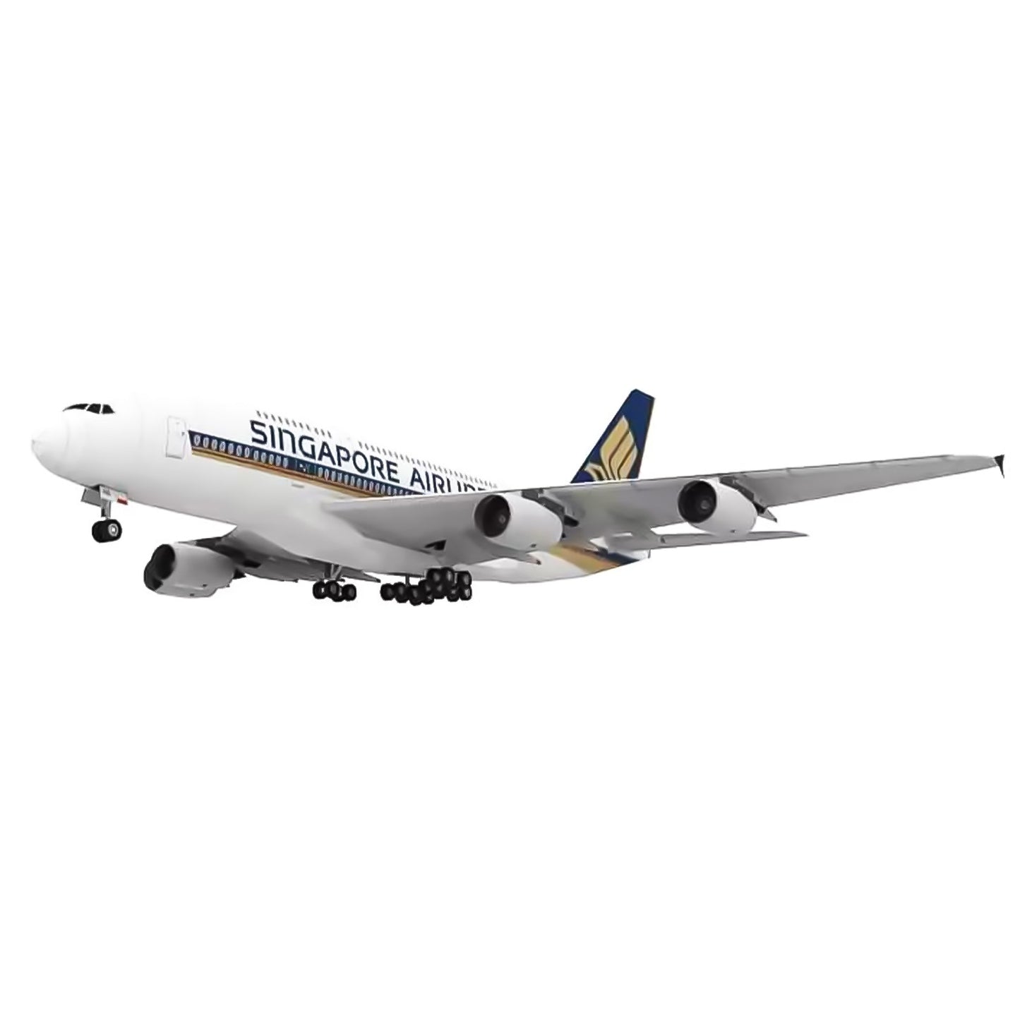 1/120 A380 Singapore Airline Civil Airliner Paper Plane Aircraft Unassembled