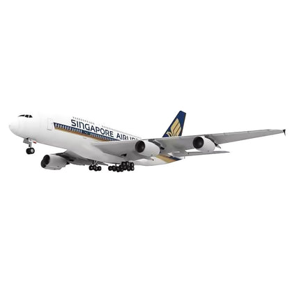 1/120 A380 Singapore Airline Civil Airliner Paper Plane Aircraft Unassembled