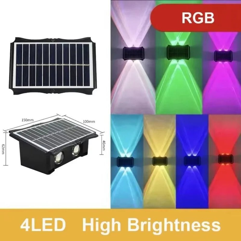 Solar String Lights Outdoor Waterproof – 50m RGB & Warm