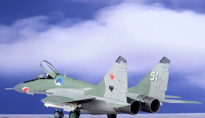 HM MIG-29 (9-13) Fulcrum-C White 51 1/72 DIECAST Aircraft Pre-builded Model