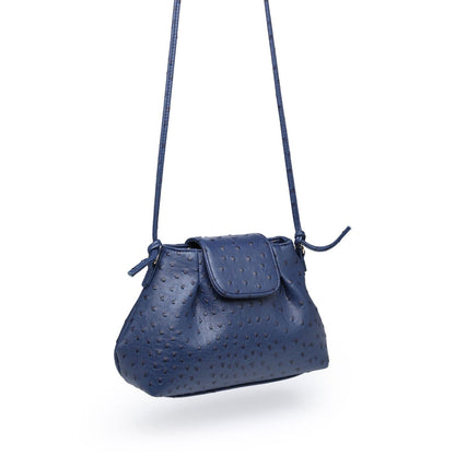 Elegant Handbag Ostrich Pattern Handbag Synthetic Leather Cloud Bag 27*11*17 CM