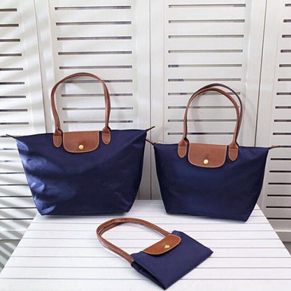 Women Shoulder Fashion Bag Large Nylon Handbag Folding Storage Bags Casual