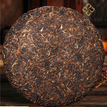 357g 2007 Yunnan Pu'er Tea Ripe Puerh 18 Year Aged Banzhang Seven Sons Cake