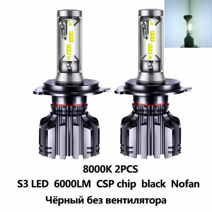 Car Headlight H4 LED Lamp H7 H11 H8 9006 9005 HB4 H1 H3 HB3 CSP 4500K 50W 6000LM