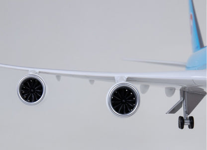47CM 1:160 KOREAN AIR BOEING 747-8 Passenger Airplane Landing gears Resin Model