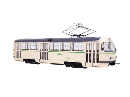 1:43 PremiumClassixxs Magdeburg GDR TATRA-T4D Tram Passenger Car Diecast Model