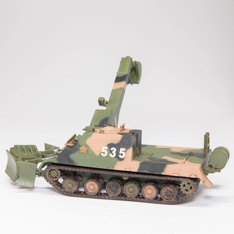 Yihe 1/72 Engineering Tank 3-color Painting Resin Finished Model Ornament