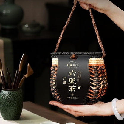 250g Premium Wuzhou Liubao Dark Tea 2016 Authentic Ripe Tea Aroma Dark Tea