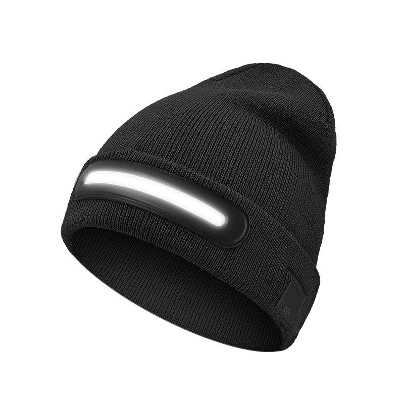 Night outdoor adventure lighting Bluetooth LED lamp cap and making phone calls