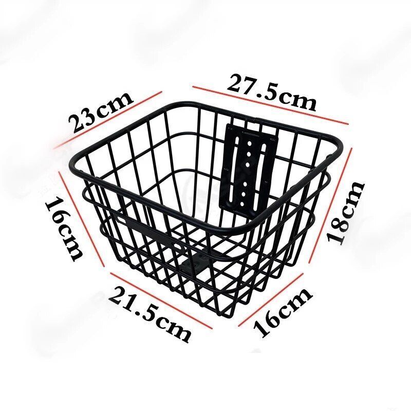 Scooter Front Rear Storage Carryings Hanging Basket Stainless Head Handle Basket