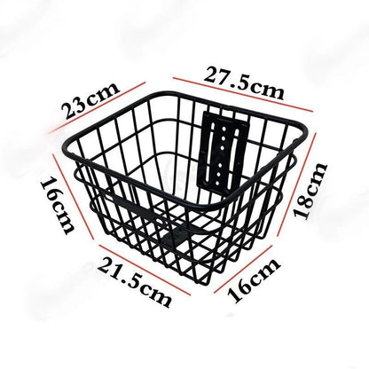 Scooter Front Rear Storage Carryings Hanging Basket Stainless Head Handle Basket