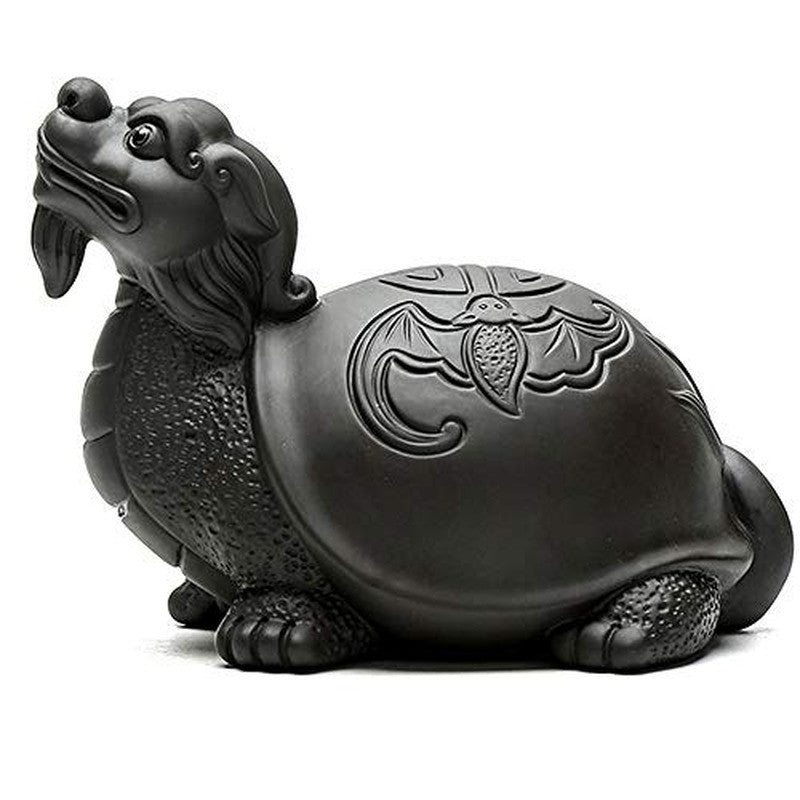 12cm Tea Ornaments Purple Clay Tea Set Luck Dragon Turtle Tea Pet Tea Ceremony