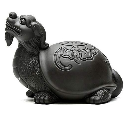 12cm Tea Ornaments Purple Clay Tea Set Luck Dragon Turtle Tea Pet Tea Ceremony