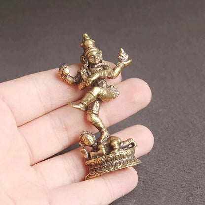 Brass Nepalese Four-Armed Buddha Statue Tibetan Buddhism Statue