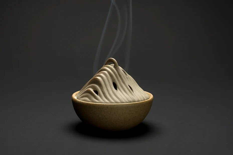 Hill ceramic incense burner coil incense base home decoration accessories -