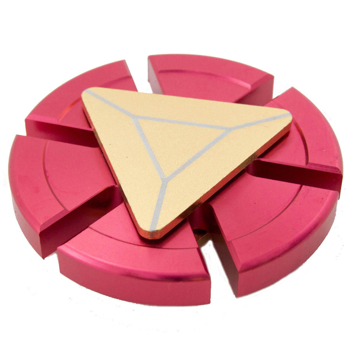 Red and Gold Colored Round Spinner