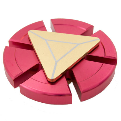 Red and Gold Colored Round Spinner