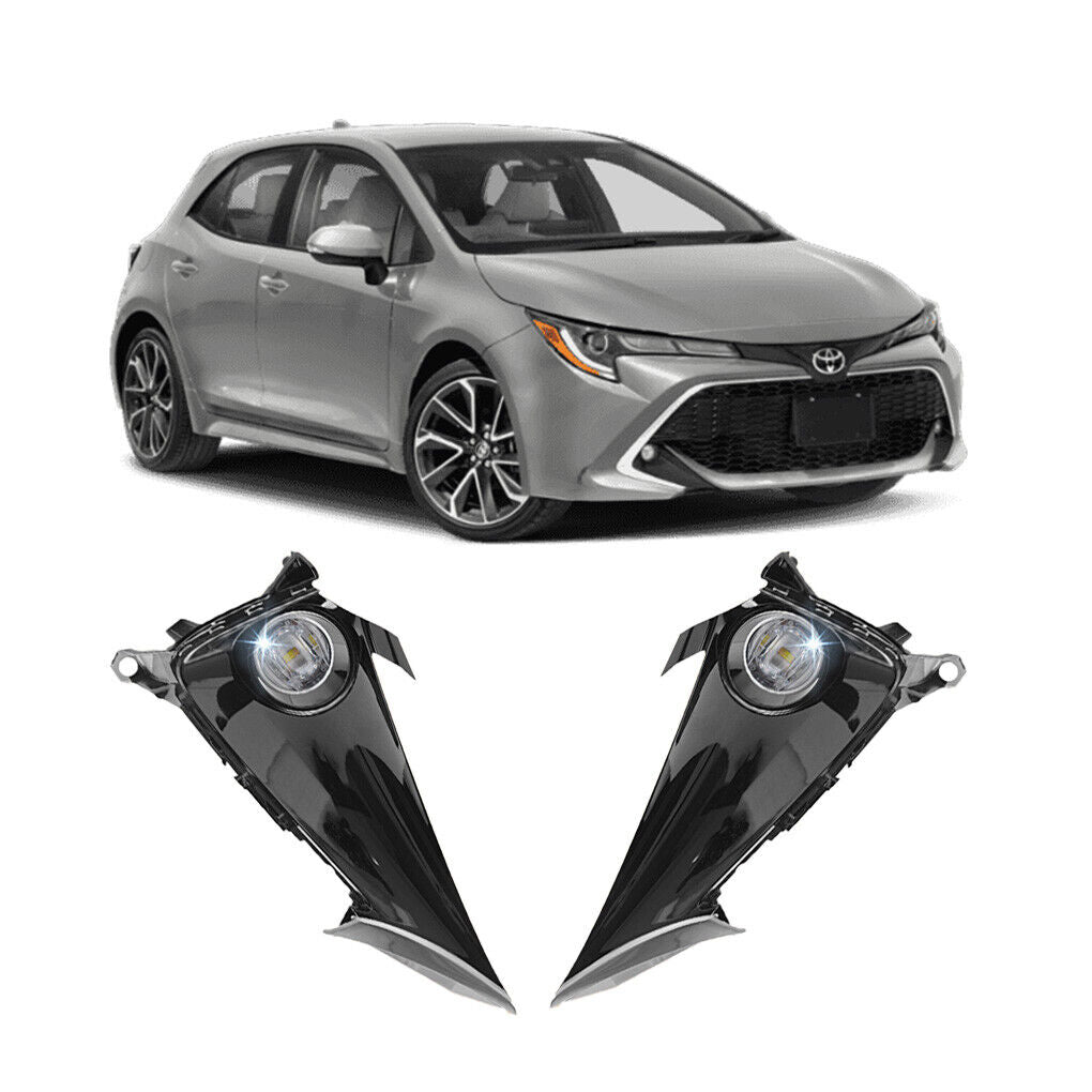 For 2019 2020 2021 Toyota Corolla Hatchback LED Fog Lights w/Switch Left+Right