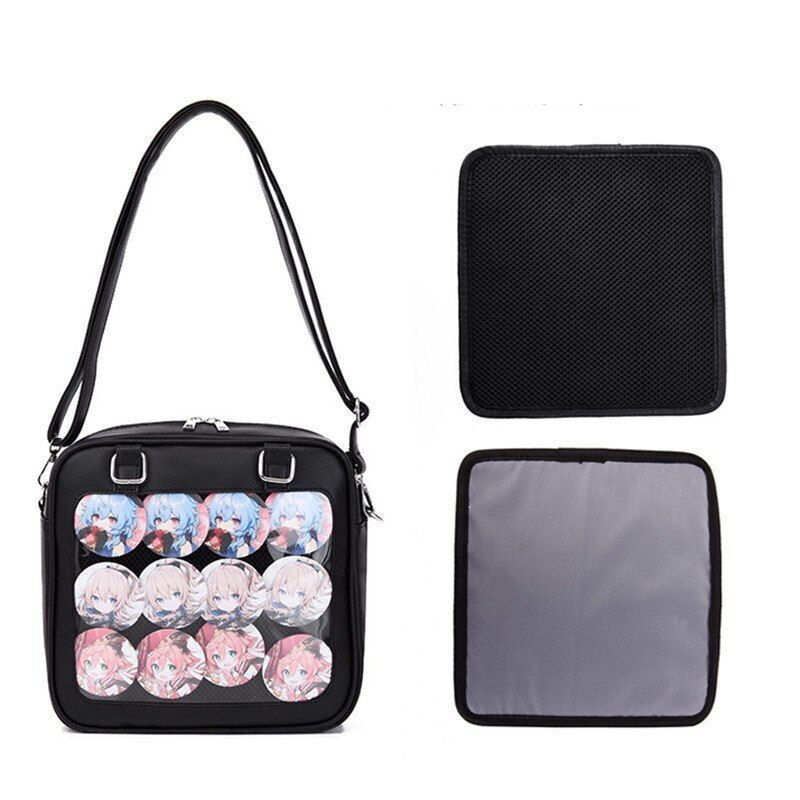 Square Bag Heart Backpack Clear Handbags Transparent Luxury Style Bag Polyester