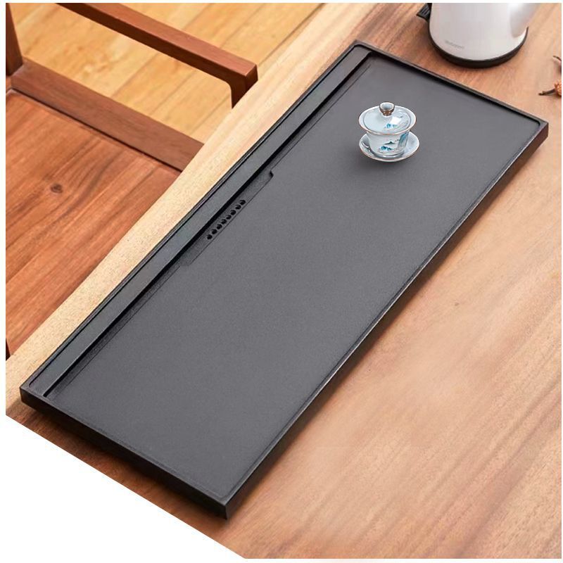 Chinese Tea Tray Black Stone Serving Tray Multi Size Heavy Tray For Tea Set New