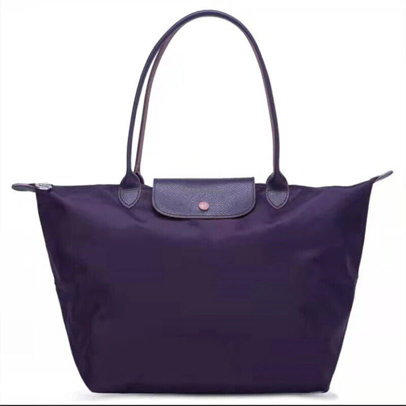 New Fashion High Capacity Embroidered Nylon Shoulder Bag Shopping Bag