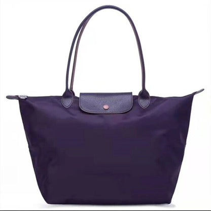 New Fashion High Capacity Embroidered Nylon Shoulder Bag Shopping Bag