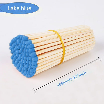 Matches 80Pcs Wood Various Size Colorful Match-Head Safety Lighting Candles Tool