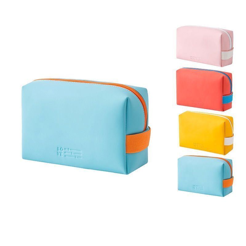 Makeup Bag Cosmetic Organizer Zipper Toiletry Pouch Traveling Case Accessories