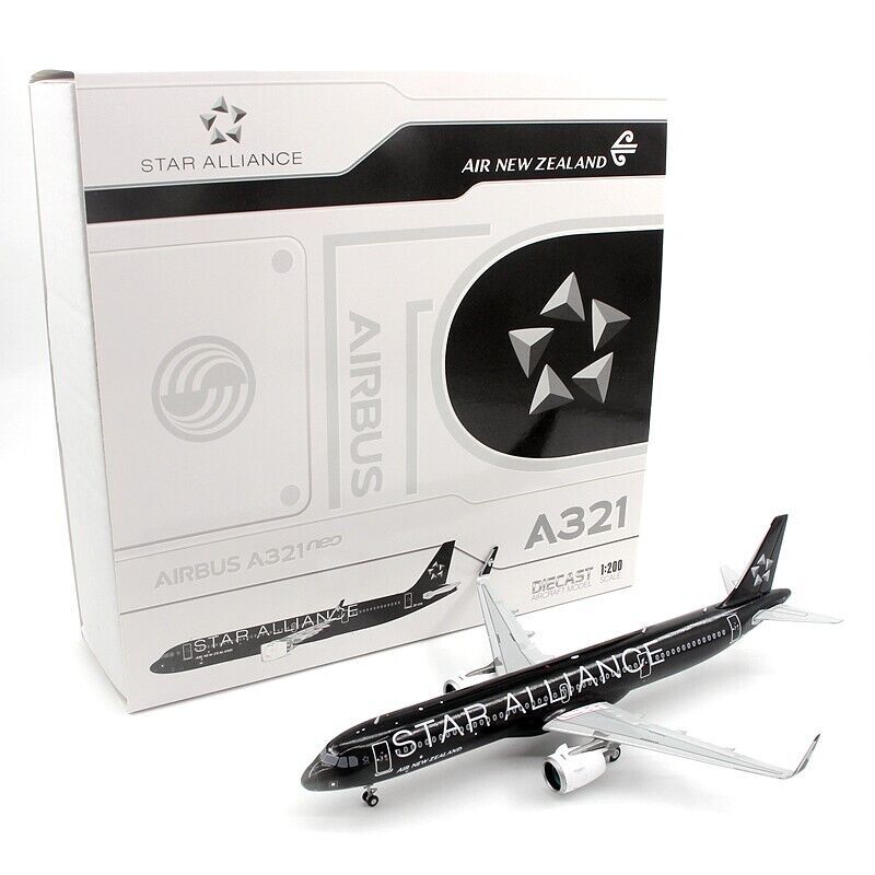 1:200 JC Wings AIR NEW ZEALAND AIRBUS A321neo Passenger Airplane Diecast Model