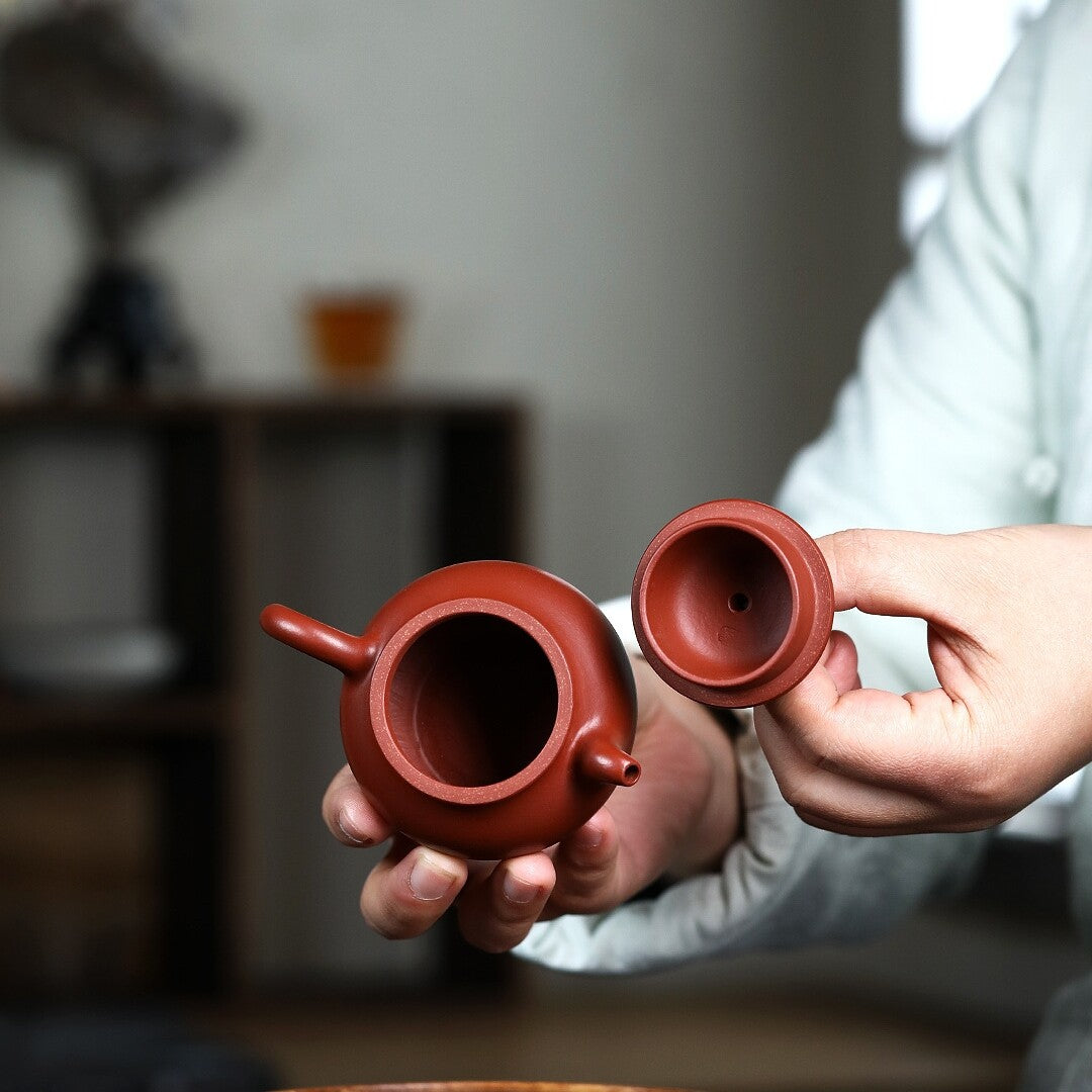 real yixing zisha dahongpao clay tea pot 110ml marked pan pot master kungfu pots