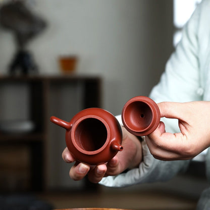 real yixing zisha dahongpao clay tea pot 110ml marked pan pot master kungfu pots