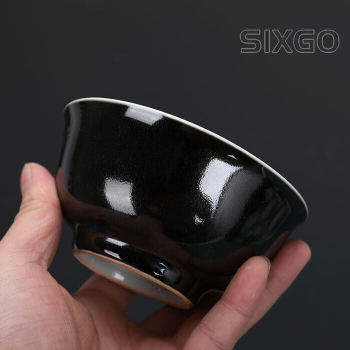 11cm Jingdezhen Antique Porcelain Glaze Tea Bowl Kung Fu Tea Set Decor