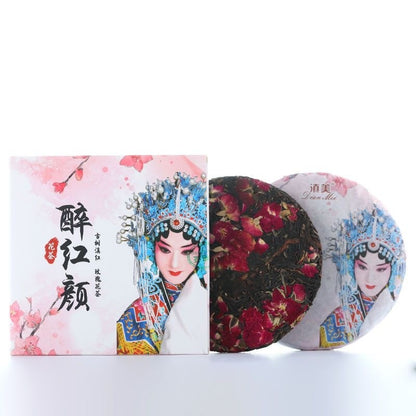 200g Yunnan Black Tea Dianhong Fengqing Red Rose Flowers Dian Hong Cake