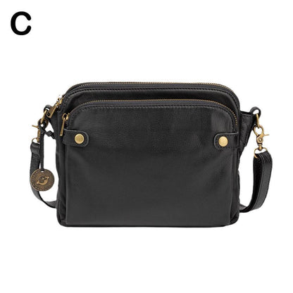 3-Layer Leather Crossbody Shoulder Clutch Bag High Quality Purse Luxury Handbag