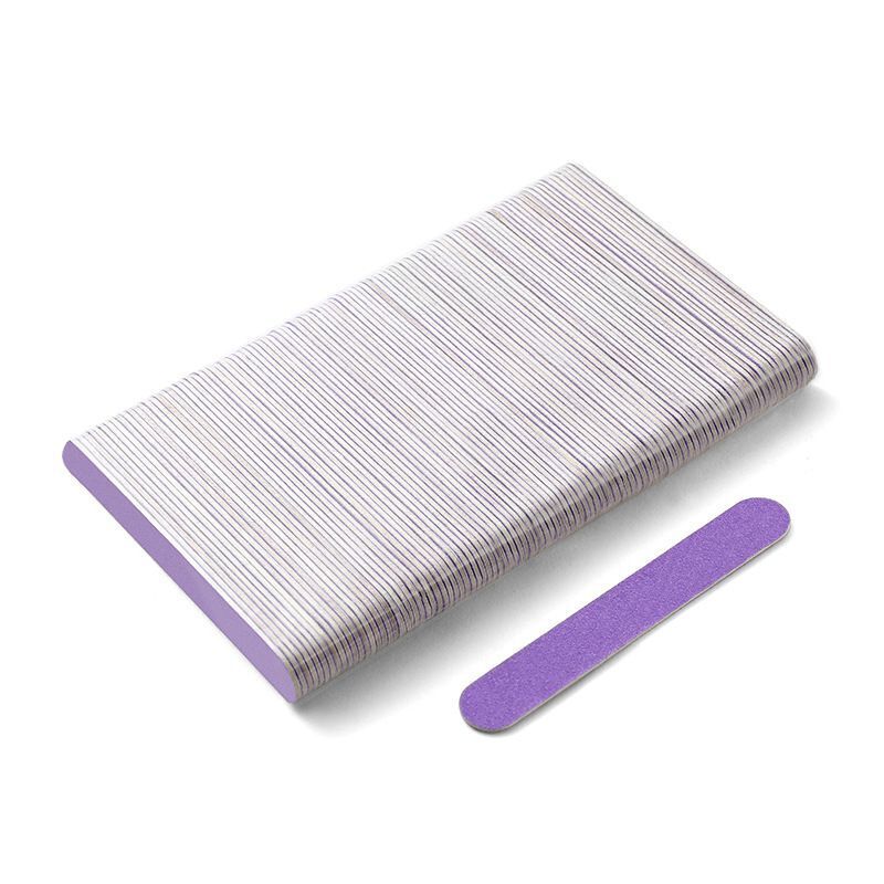 Nail Files 100Pcs Wood Double-Sided Professional Strong Sandpaper Polishing Tool