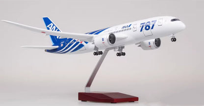 1:130 43CM ANA BOEING 787 Airplane Landing Gear Resin Aircraft Aeroplane Model