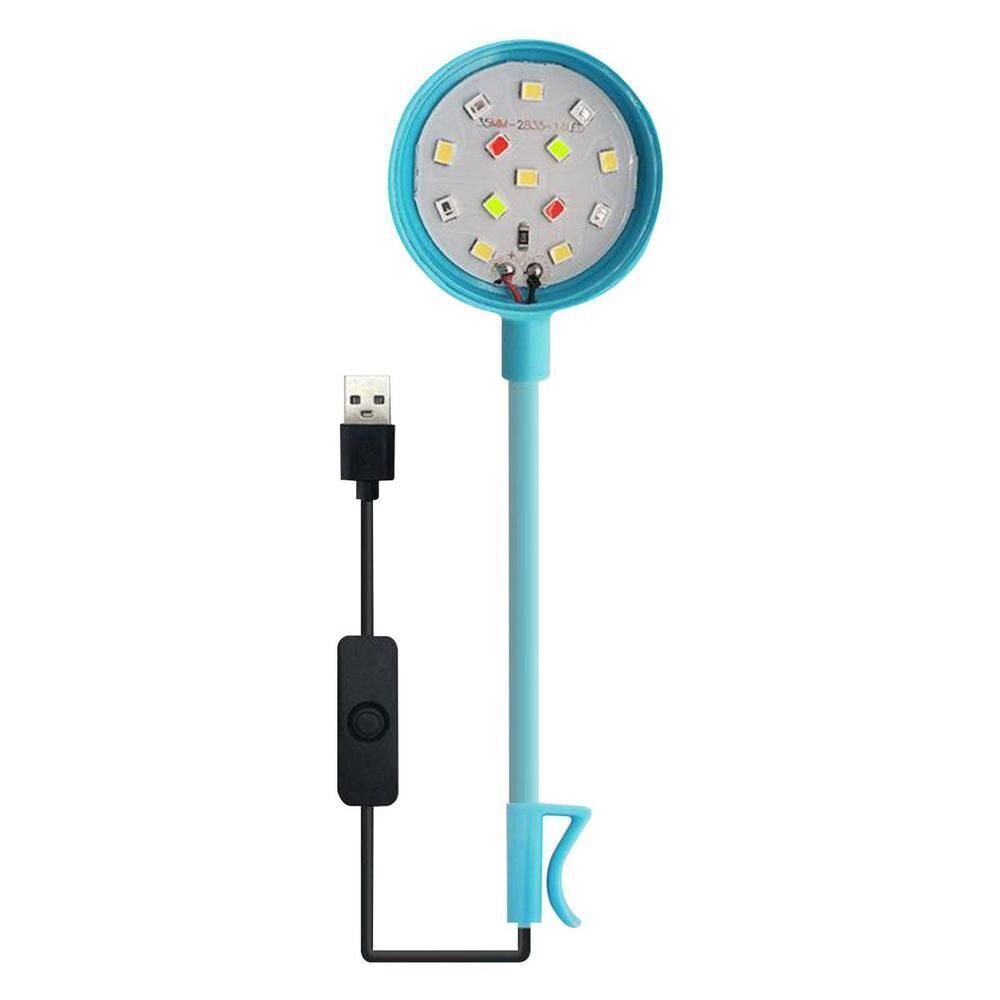Aquarium Mini Lamps USB-Plug LED Fishbowls Landscaping Fish Tank Colorful Lights
