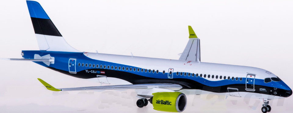 1:200 Herpa airBaltic AIRBUS A220-300 Passenger Airplane Diecast Aircraft Model