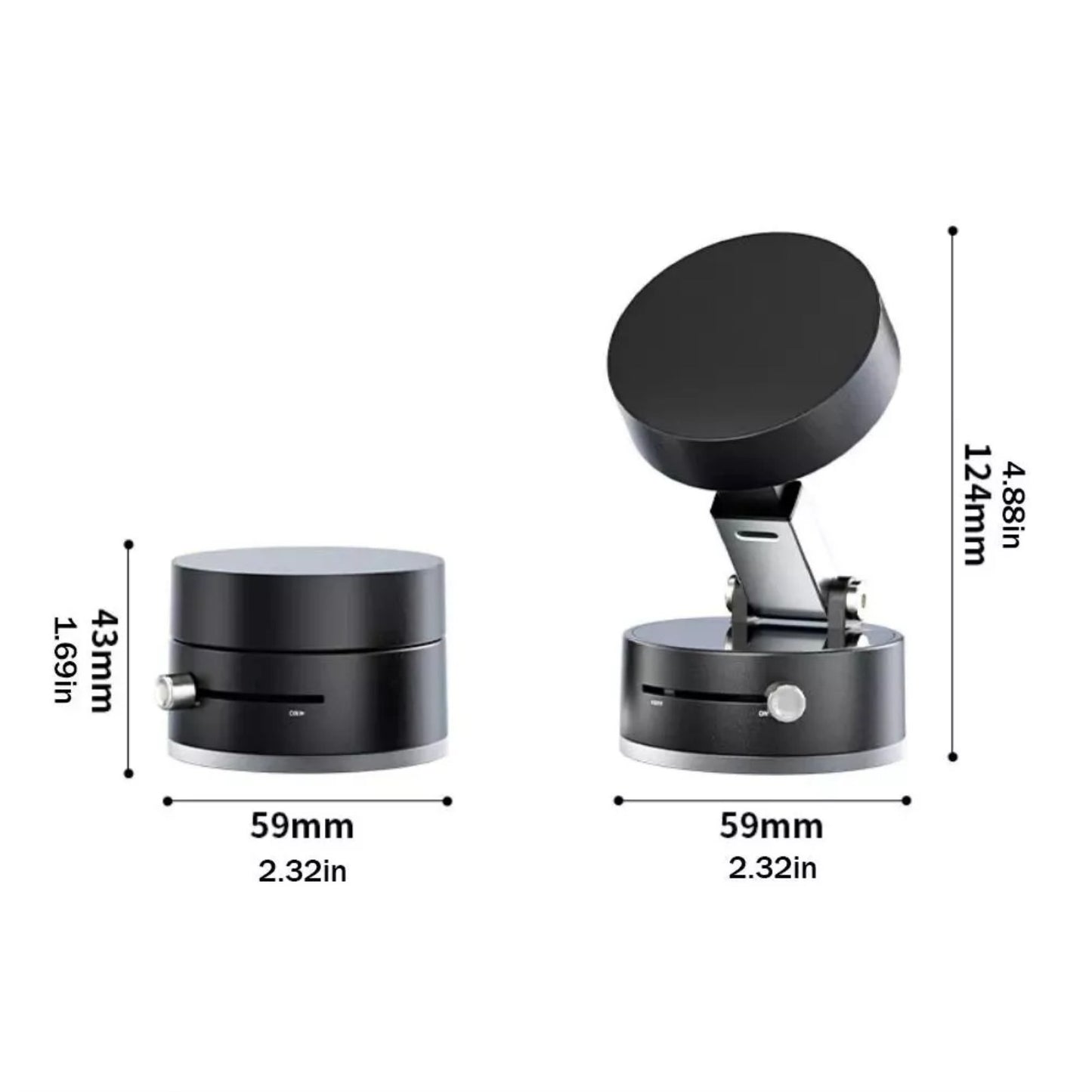 Universal Vacuum Suction Cup Folding Swivel Magnetic Bracket Lazy Phone Holder